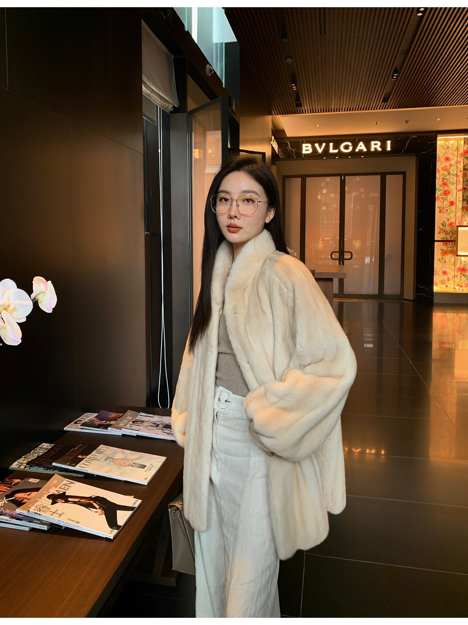 Meteor Variations Sable Fur Coat Women