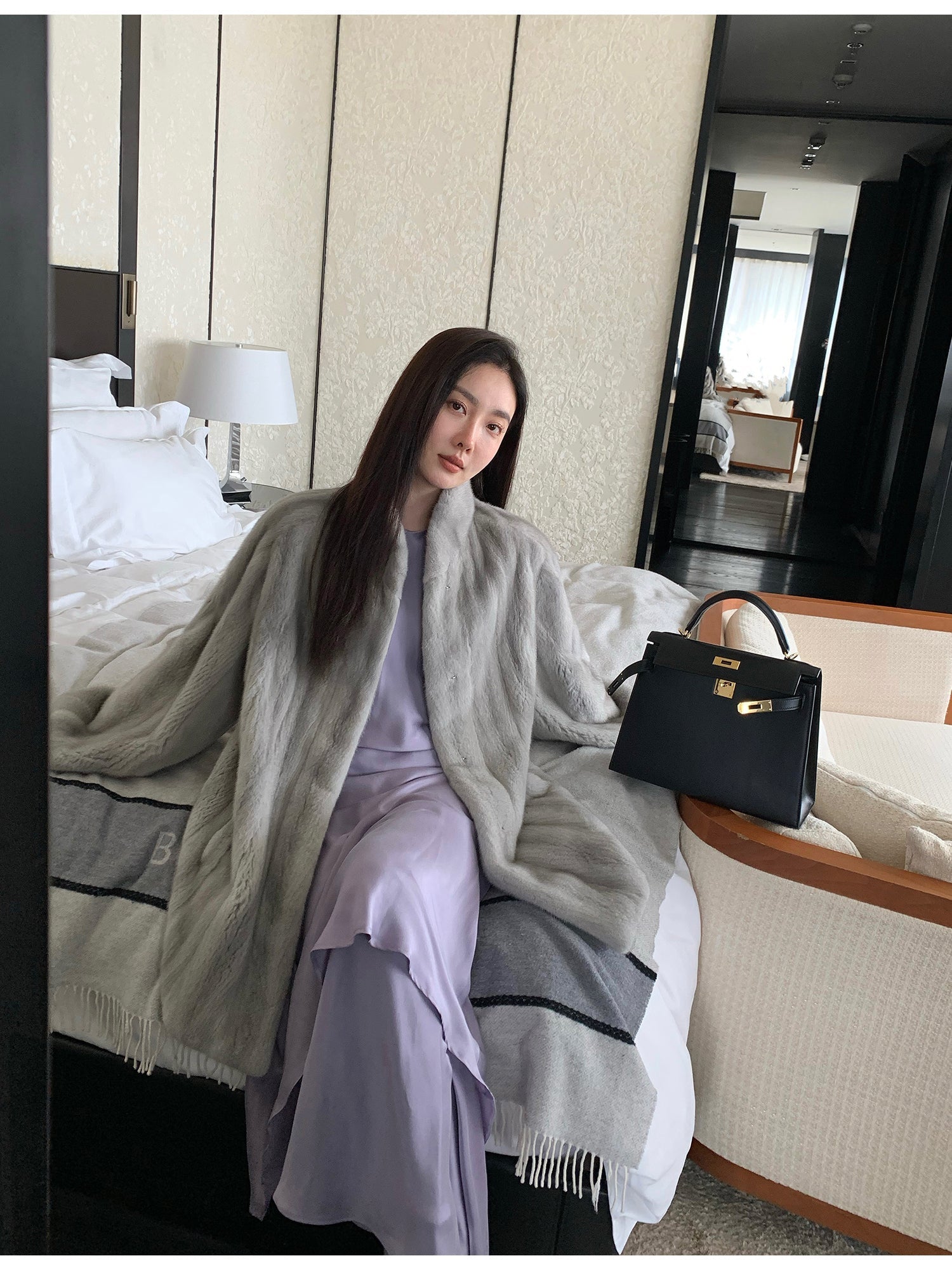 Meteor Variations Sable Fur Coat Women