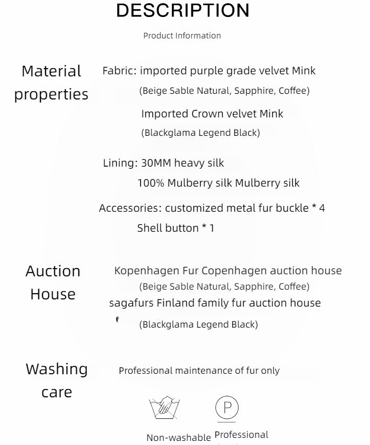 Meteor Variations Sable Fur Coat Women