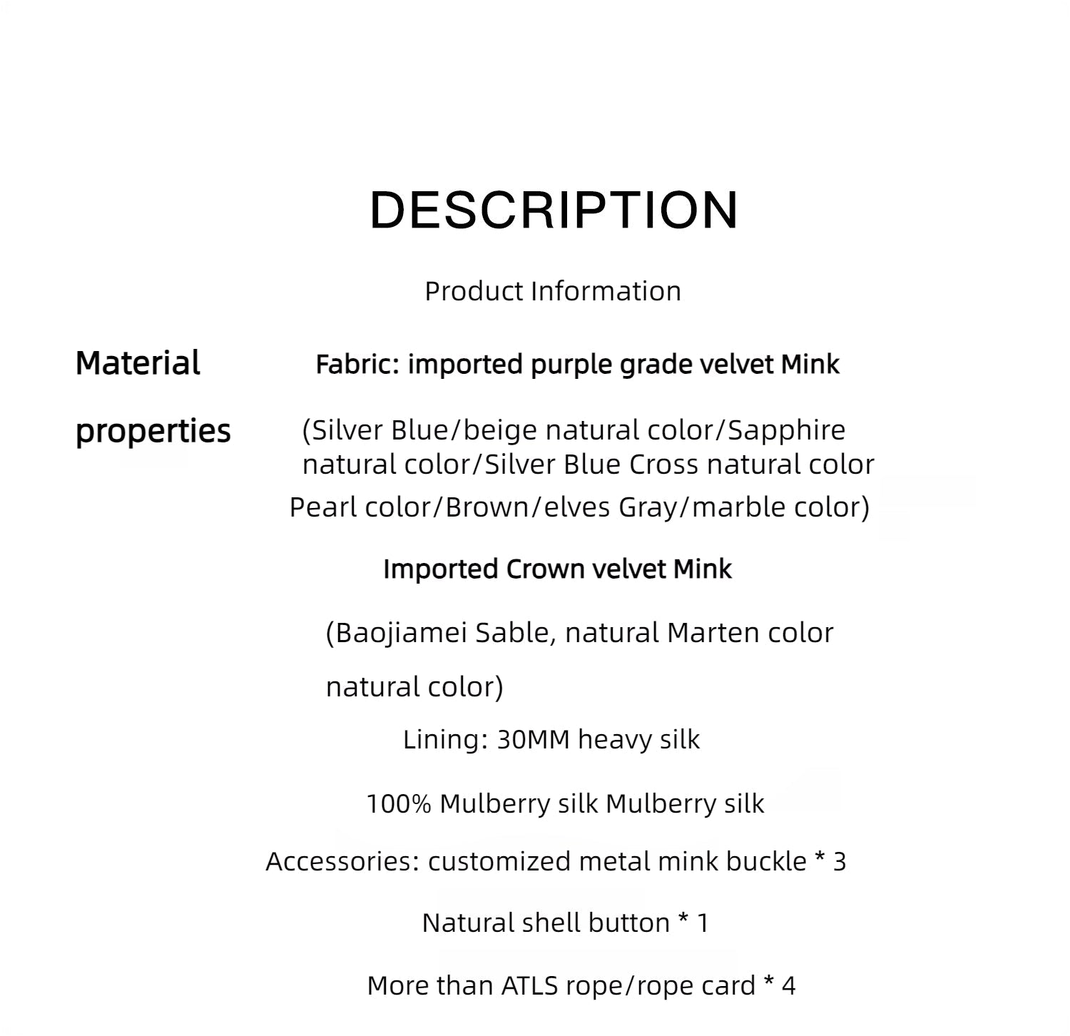 Louvre Mink V-Neck Jacket