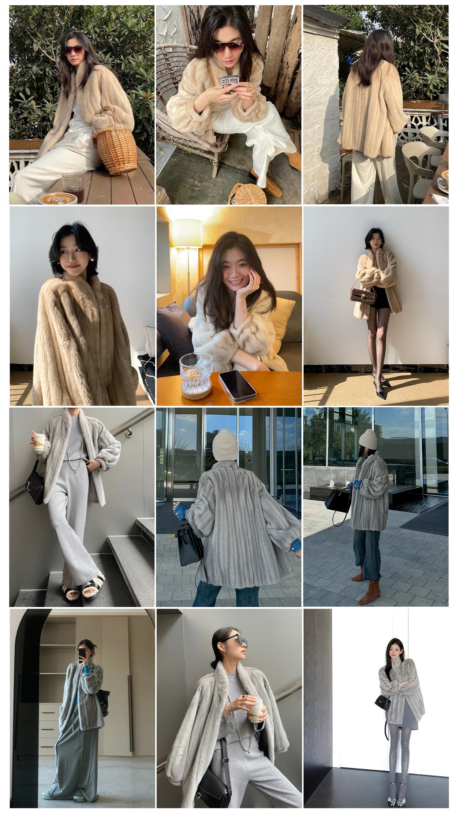 Meteor Variations Sable Fur Coat Women