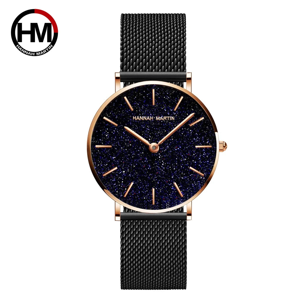 Sahara Desert Dial New Design 2021 Top Brand Luxury Japan Quartz Wristwatch Stainless Steel Rose Gold Waterproof Watch for Women