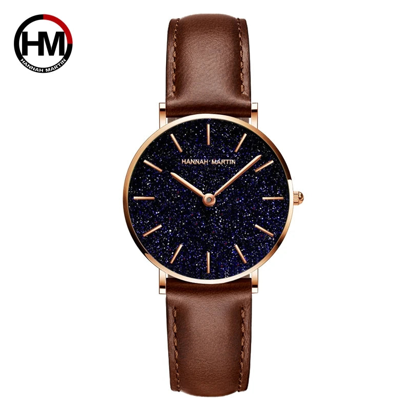 Sahara Desert Dial New Design 2021 Top Brand Luxury Japan Quartz Wristwatch Stainless Steel Rose Gold Waterproof Watch for Women
