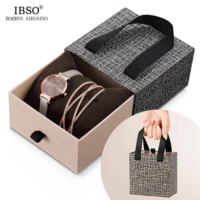 IBSO Crystal Bracelet Watch