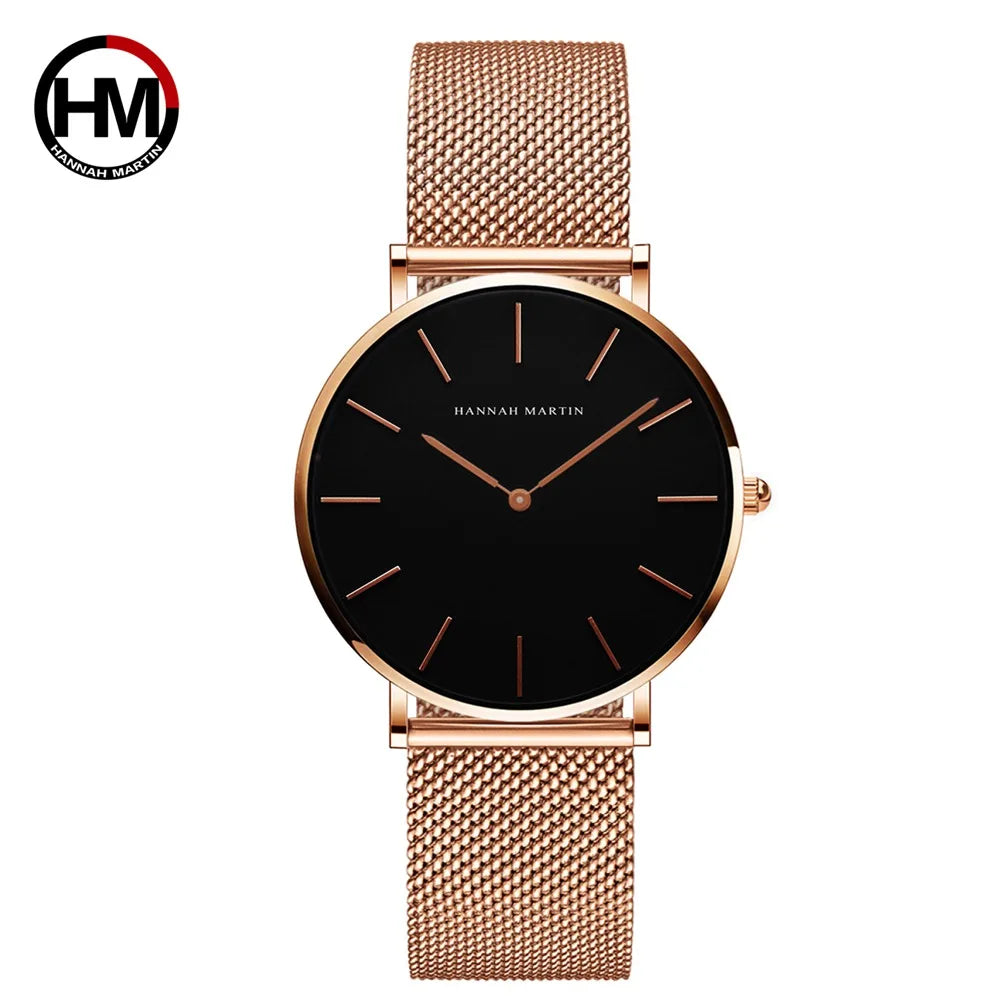 Sahara Desert Dial New Design 2021 Top Brand Luxury Japan Quartz Wristwatch Stainless Steel Rose Gold Waterproof Watch for Women