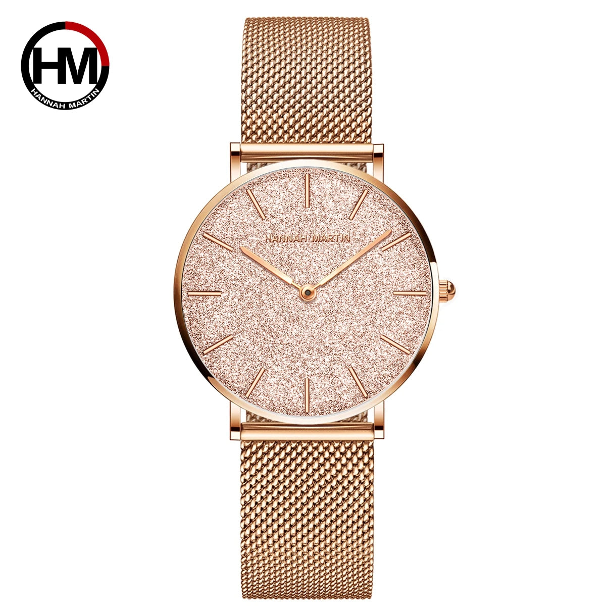 Sahara Desert Dial New Design 2021 Top Brand Luxury Japan Quartz Wristwatch Stainless Steel Rose Gold Waterproof Watch for Women