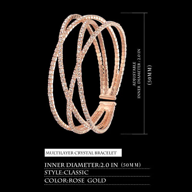 IBSO Crystal Bracelet Watch