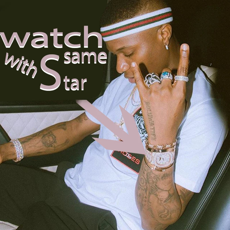 TOPGRILLZ Brand Iced Watch Quartz Gold Color HIP HOP Watches With Micropave CZ Stainless Steel Watch Clock Relogio