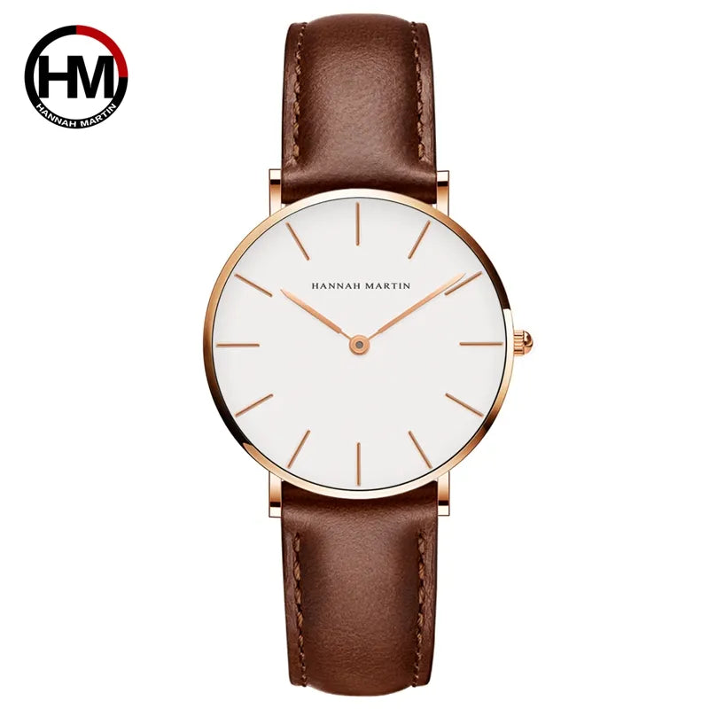 Japan Quartz Simple Women Fashion Watch