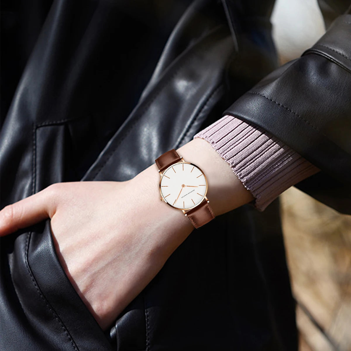 Japan Quartz Simple Women Fashion Watch