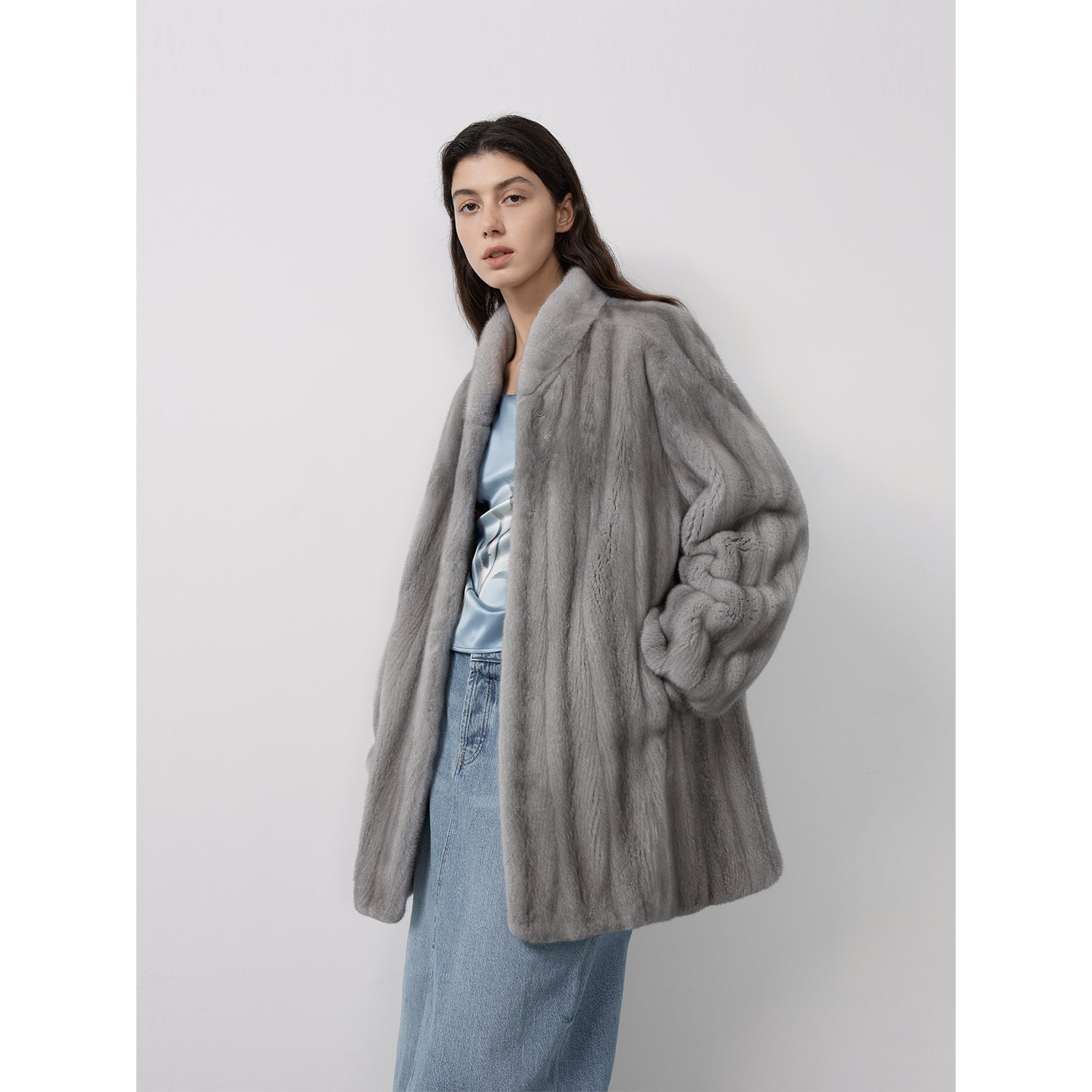 Meteor Variations Sable Fur Coat Women