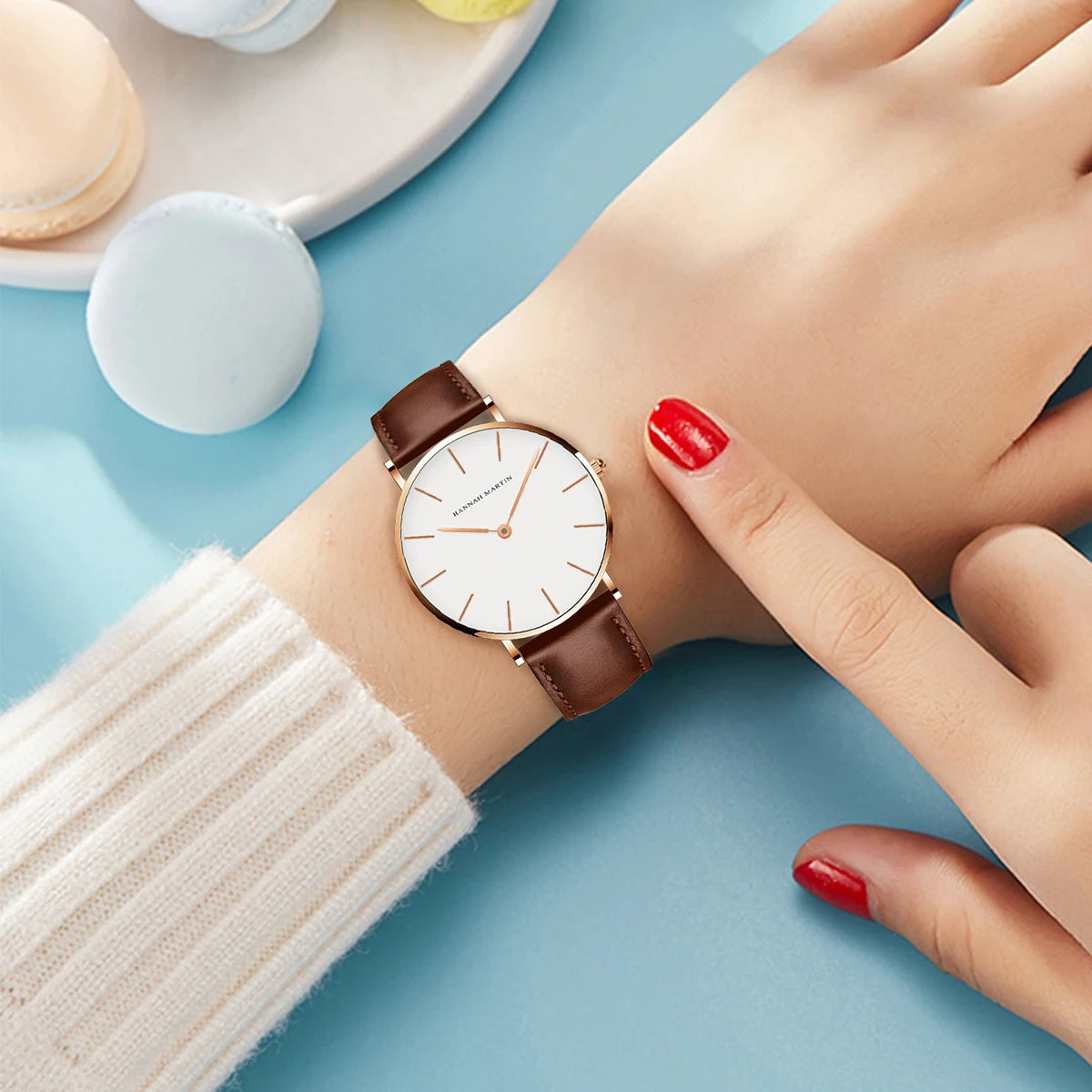Japan Quartz Simple Women Fashion Watch